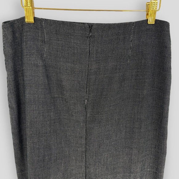 Vintage Simply Russell Midi Skirt Womens Straight Aztec Bohemian Frayed Hem 10 - Picture 5 of 9